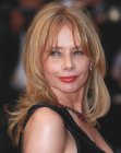 Rosanna Arquette with long layers in her hair