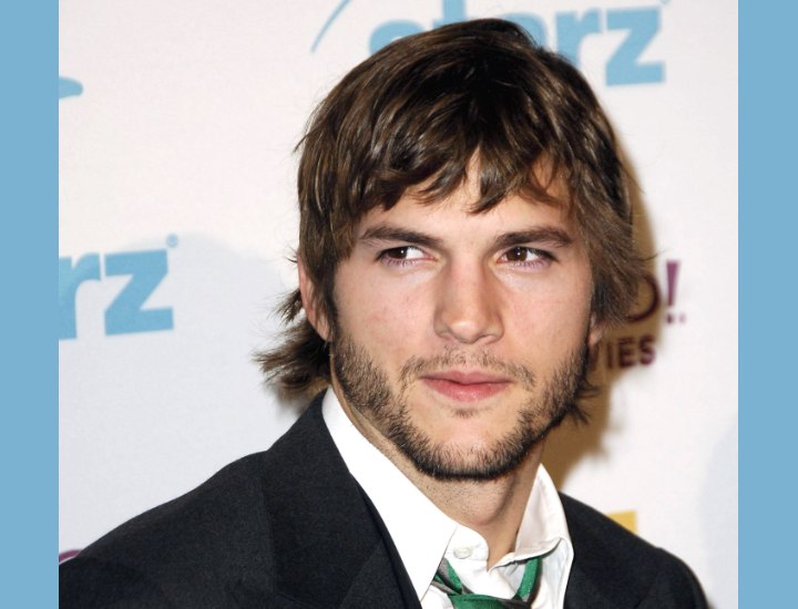 Ashton Kutcher hair cut