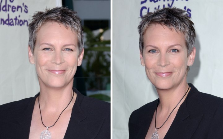 Jamie Lee Curtis - Short wash and wear hairstyle