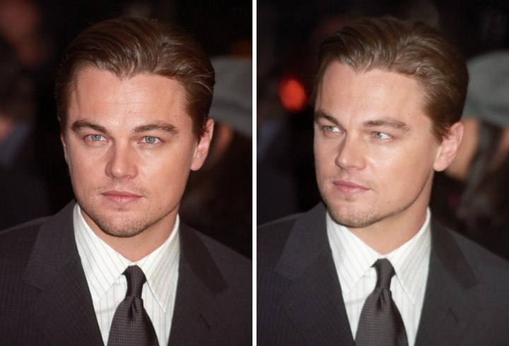 Leonardo DiCaprio - Slicked back hairstyle for men