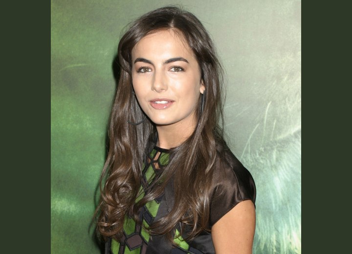 Camilla Belle - Long hair styled with a side part