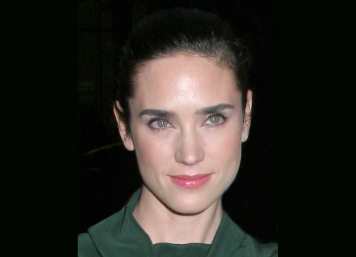 Jennifer Connelly wearing her hair pulled back
