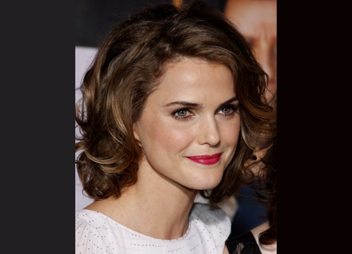 Keri Russell's above the shoulders hairstyle