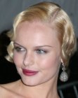 Kate Bosworth sporting a short and wavy vintage hairstyle