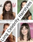 Long straight celebrity hairstyles