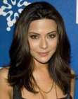 Marisol Nichols wearing her hair long and with styling for volume