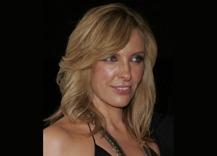 Toni Collette with long layered hair
