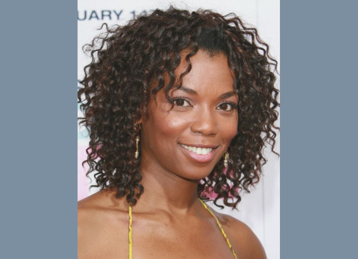 Crimping crimped hairstyle. Crimping
