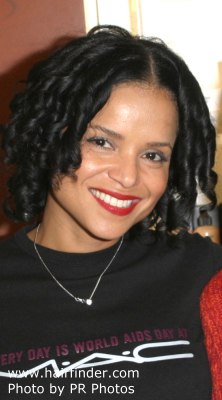 Victoria Rowell with cascade curls
