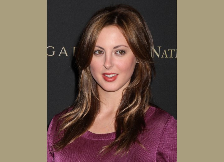 celebrity long layered hairstyles. Eva Amurri has long layered