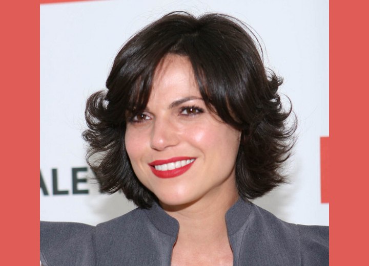 Lana Parrilla - Short hairstyle with layers