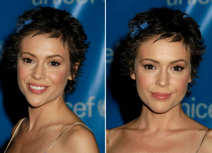 Alyssa Milano - Short fashion haircut