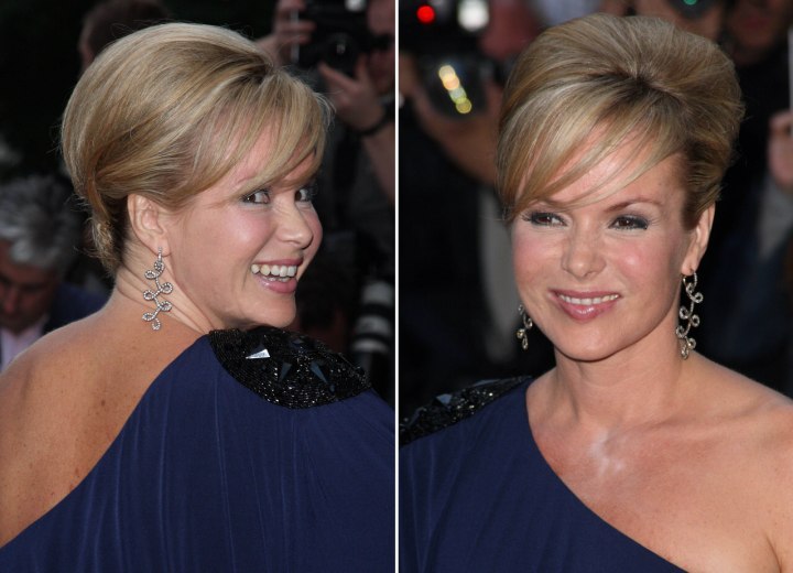 Side view of Amanda Holden's updo