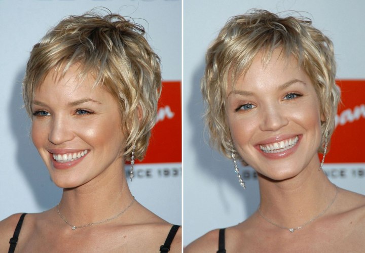  Short Hair Styles on Next A Stunning Ashley Wears A Very Short Layered Haircut