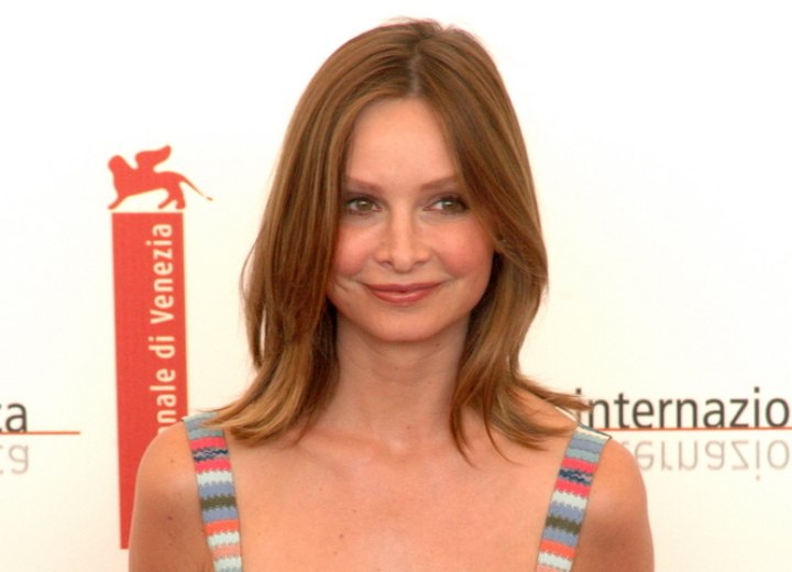 Calista Flockhart with natural looking hair