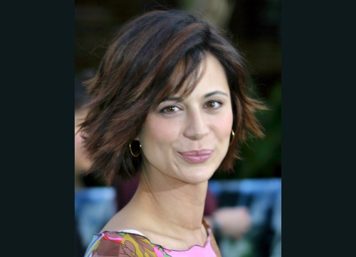 Catherine Bell - Middle of the neck bob haircut