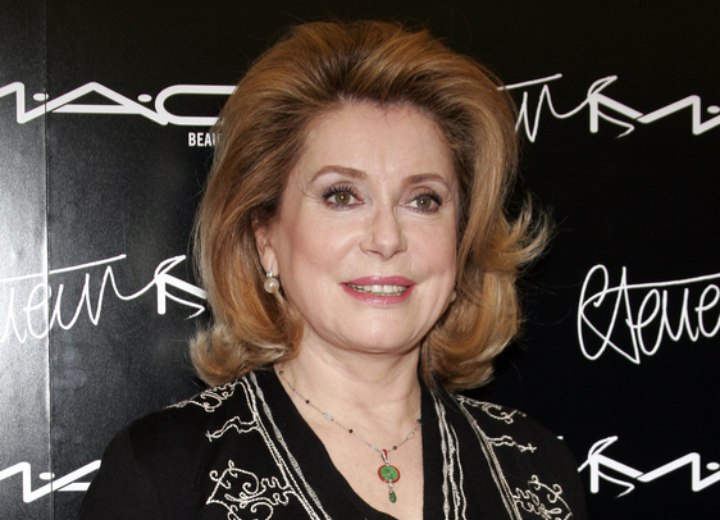 Catherine Deneuve - Hairstyle for a 60 plus woman