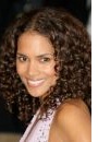 Halle Berry with spiral curls
