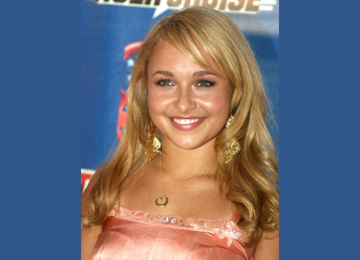 Previous Hayden Panettiere with her hair in long layers