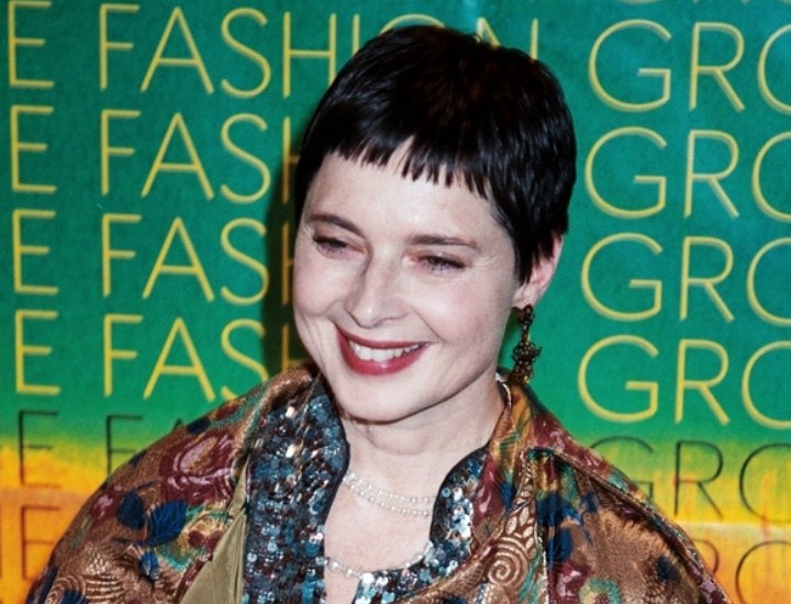 Isabella Rossellini's very short hairstyle