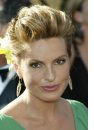 Mariska Hargitay with her hair up