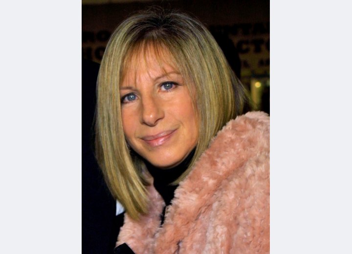 Barbara Streisand - Modern hairstyle for 60 plus women