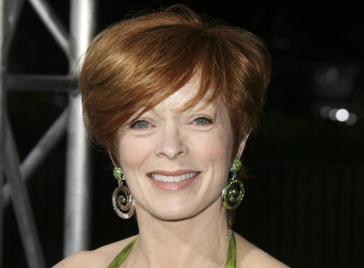 Around the ears hairstyle for busy women - Frances Fisher