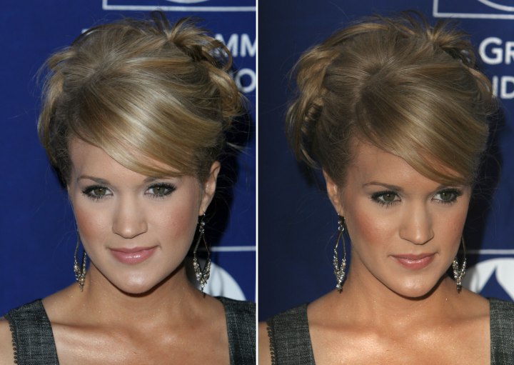 Carrie Underwood - Updo with curls at the back of the head