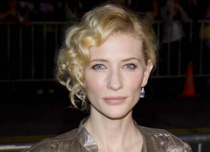 Cate Blanchett - Hair in an updo with messy curls