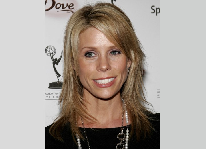 Cheryl Hines - Long textured hairstyle