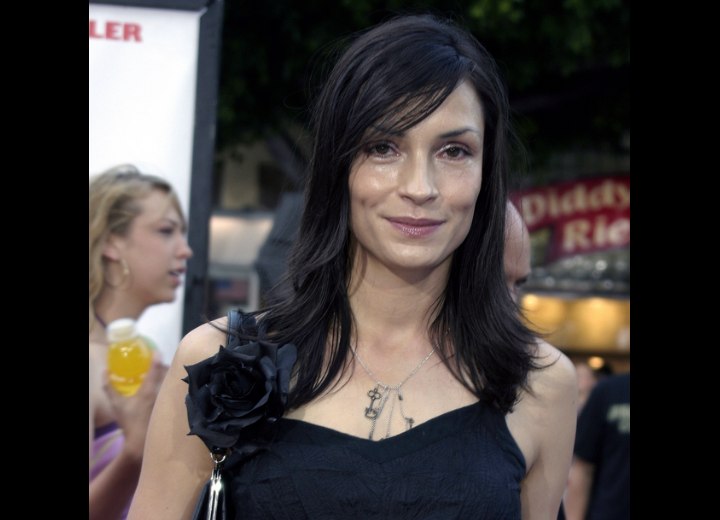 Long hairstyle for women with fine or thin hair - Famke Janssen
