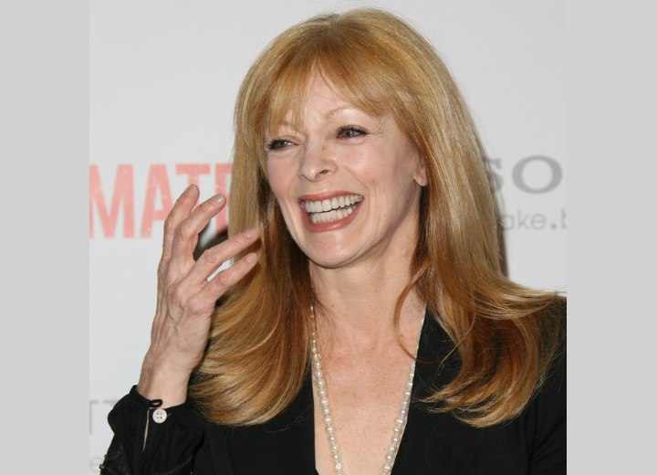 Long hairstyle that makes an older women look younger - Frances Fisher