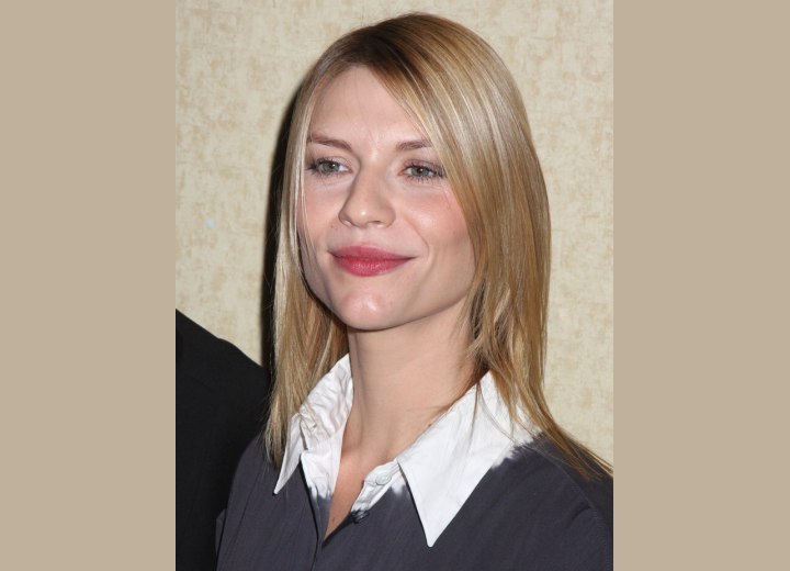 Tapered thin hair - Claire Danes