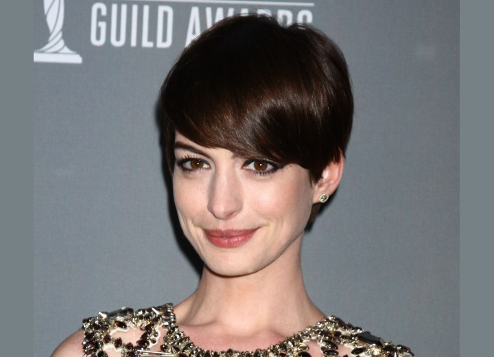 Anne Hathaway - Pixie with heavy bangs