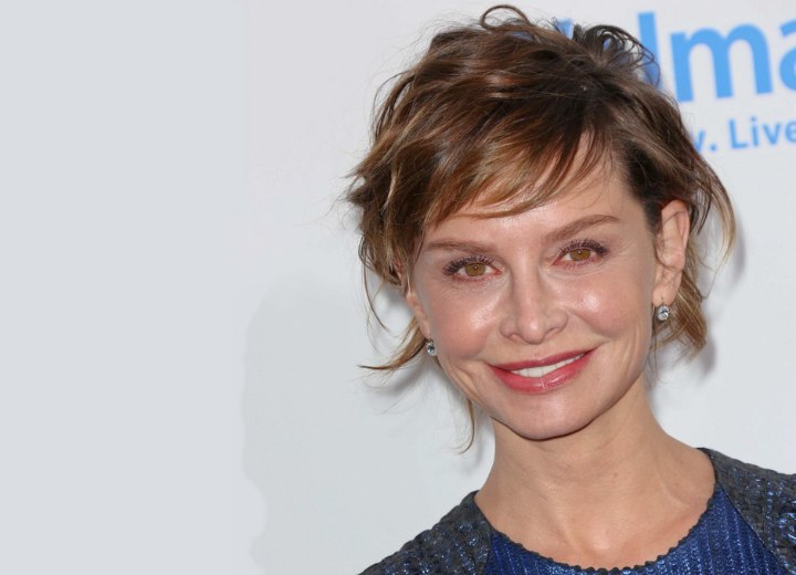 Calista Flockhart's aging hairstyle