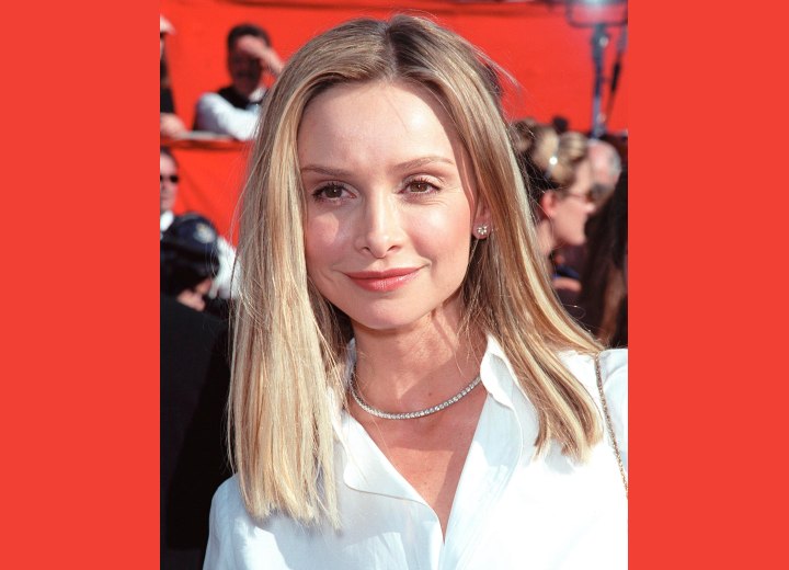 Long hairstyle with a classic shape - Calista Flockhart