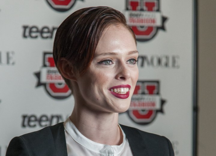 Coco Rocha's very short hairstyle