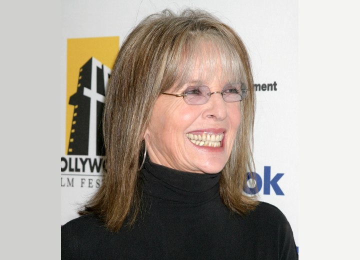 Diane Keaton's natural looking hair color