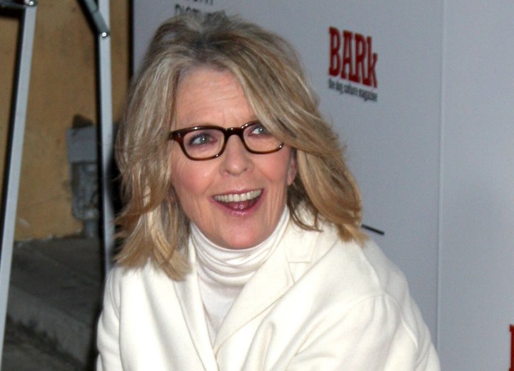 Diane Keaton aging gracefully with the right hairstyle and outfit