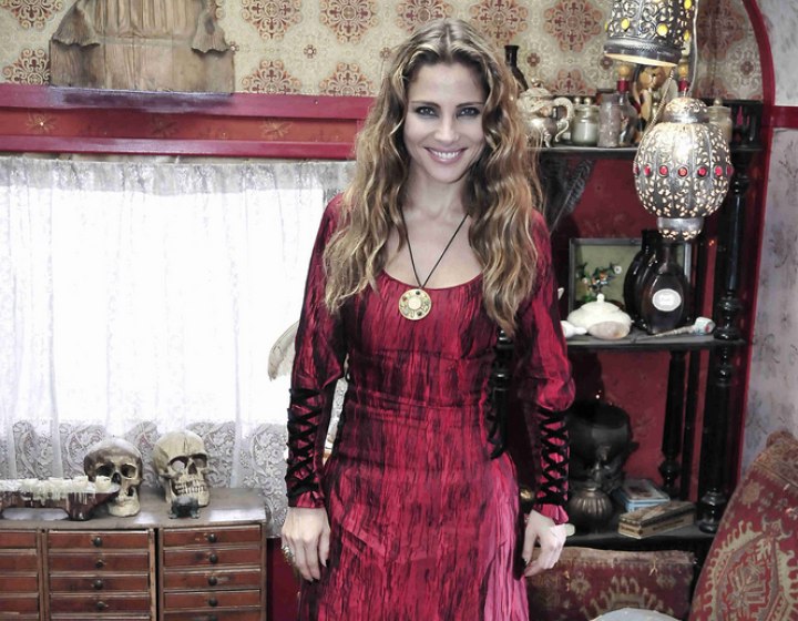 Elsa Pataky wearing a royally inspired dress