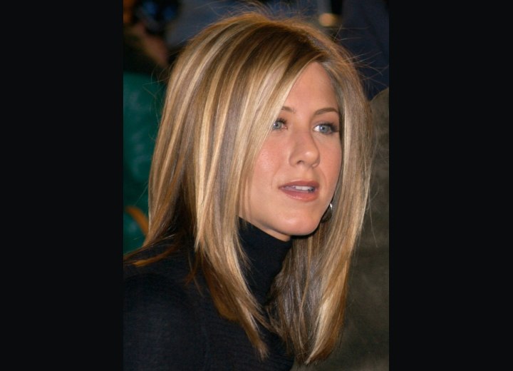Side view of Jennifer Aniston's hairstyle
