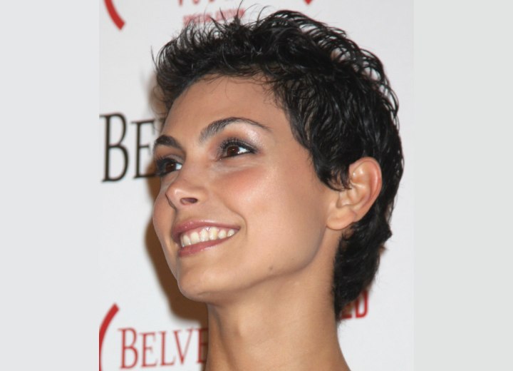 Morena Baccarin - Trendy and very short pixie