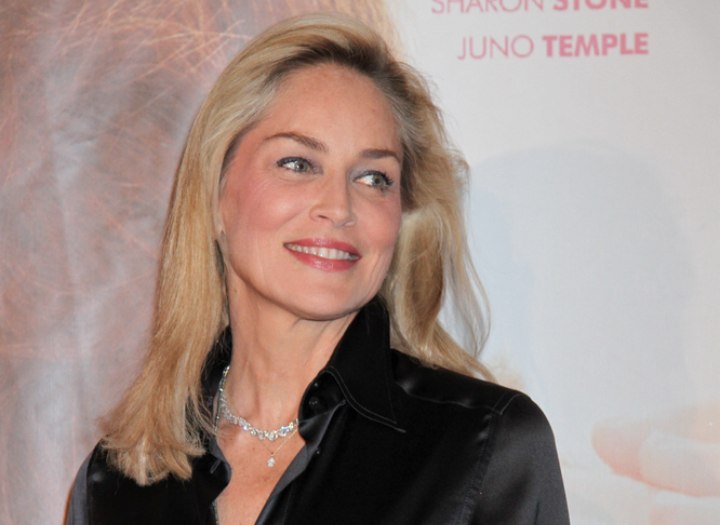 Hairstyle for a 55 year old woman - Sharon Stone