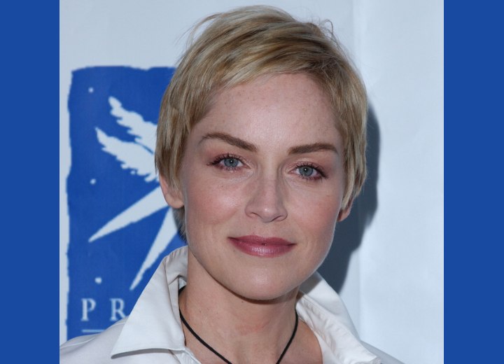 Sharon Stone's perfectly cut pixie
