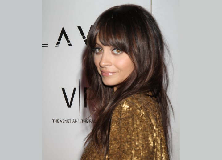 Nicole Richie - Long hairstyle with bangs