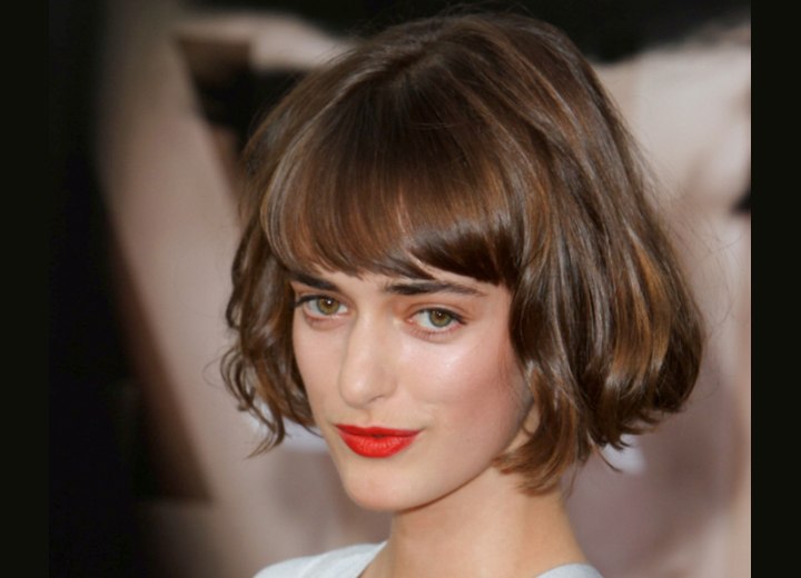Short bob with curled under ends - Olya Zueva