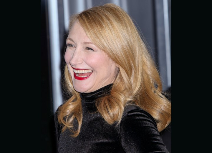 Youthful look with long hair - Patricia Clarkson