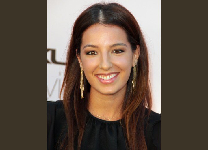 Faded brown hair color - Vanessa Lengies