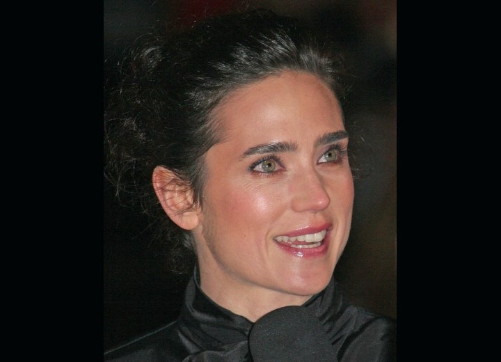 Jennifer Connelly with her hair in an updo