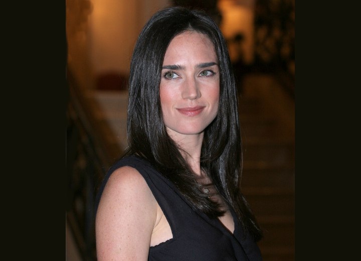 Youthful style for long hair - Jennifer Connelly